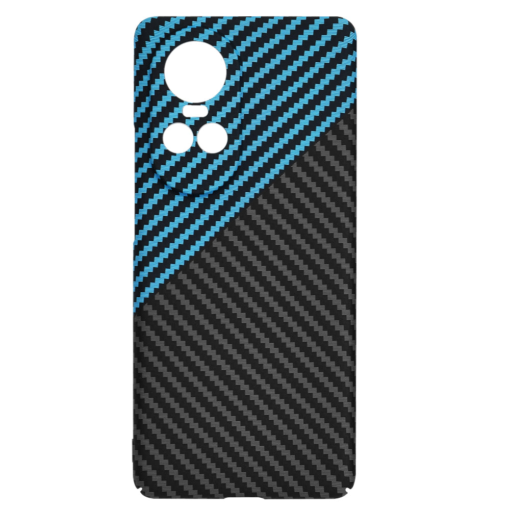 Etui na Oppo Reno10 / Reno10 Pro, Techsuit, Carbonite FiberShell, Czarna Bleu