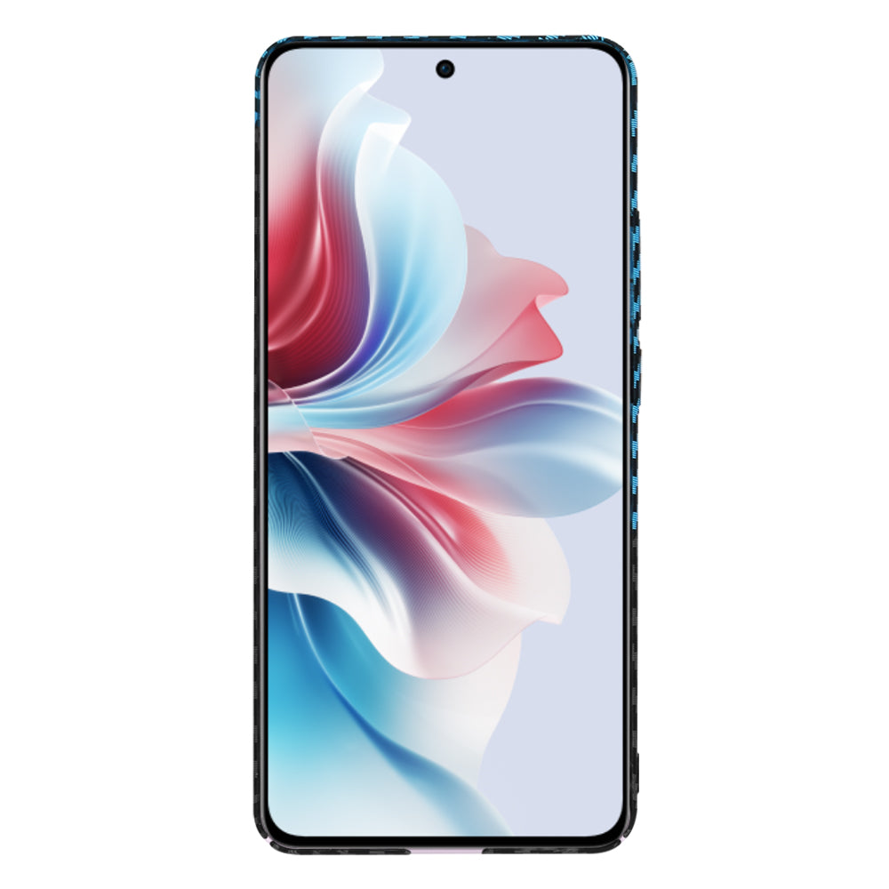Etui na Oppo Reno11 F, Techsuit, Carbonite FiberShell, Czarna Bleu