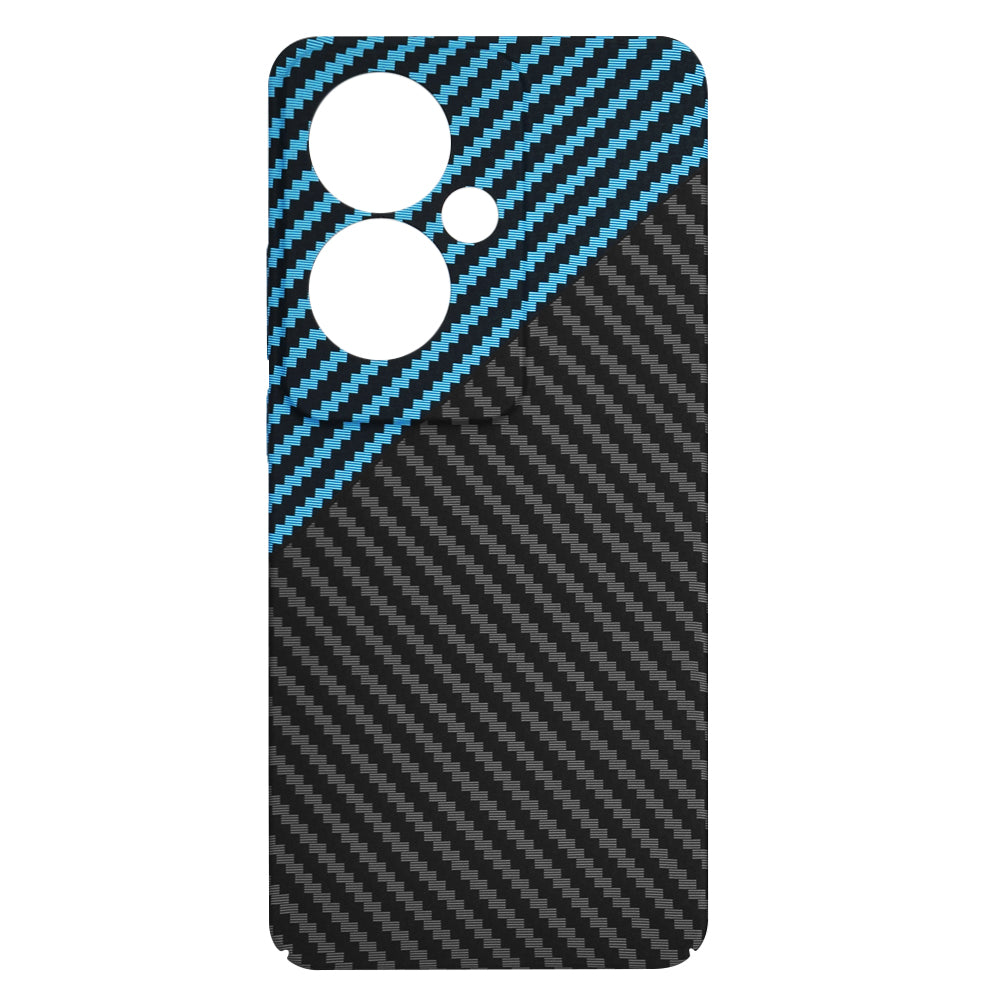 Etui na Oppo Reno11 F, Techsuit, Carbonite FiberShell, Czarna Bleu