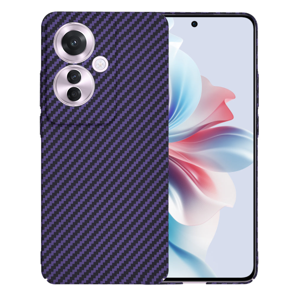 Etui na Oppo Reno11 F, Techsuit, Carbonite FiberShell, Fioletowy