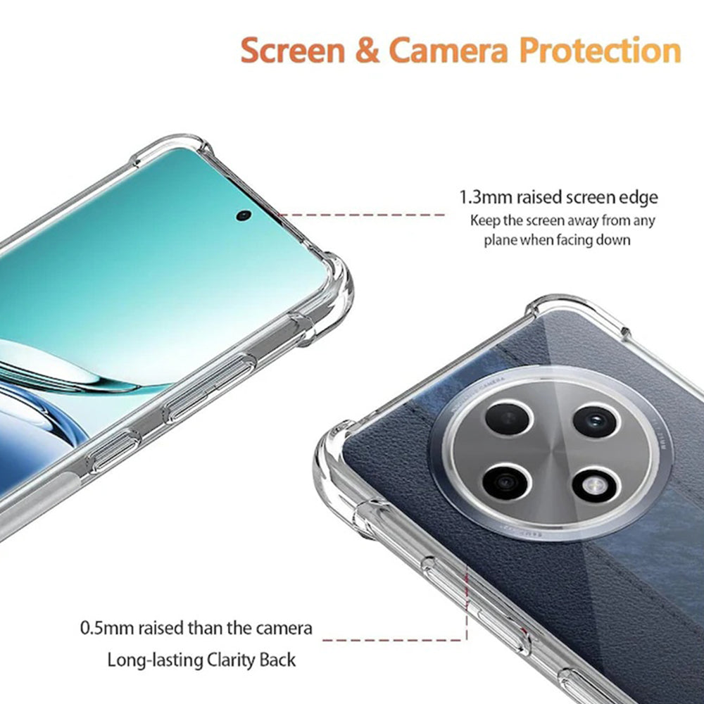 Etui na Oppo Reno12 FS 5G / Reno12 FS 4G / Reno12 F 4G / Reno12 F, Techsuit, odporne na wstrząsy, przezroczyste