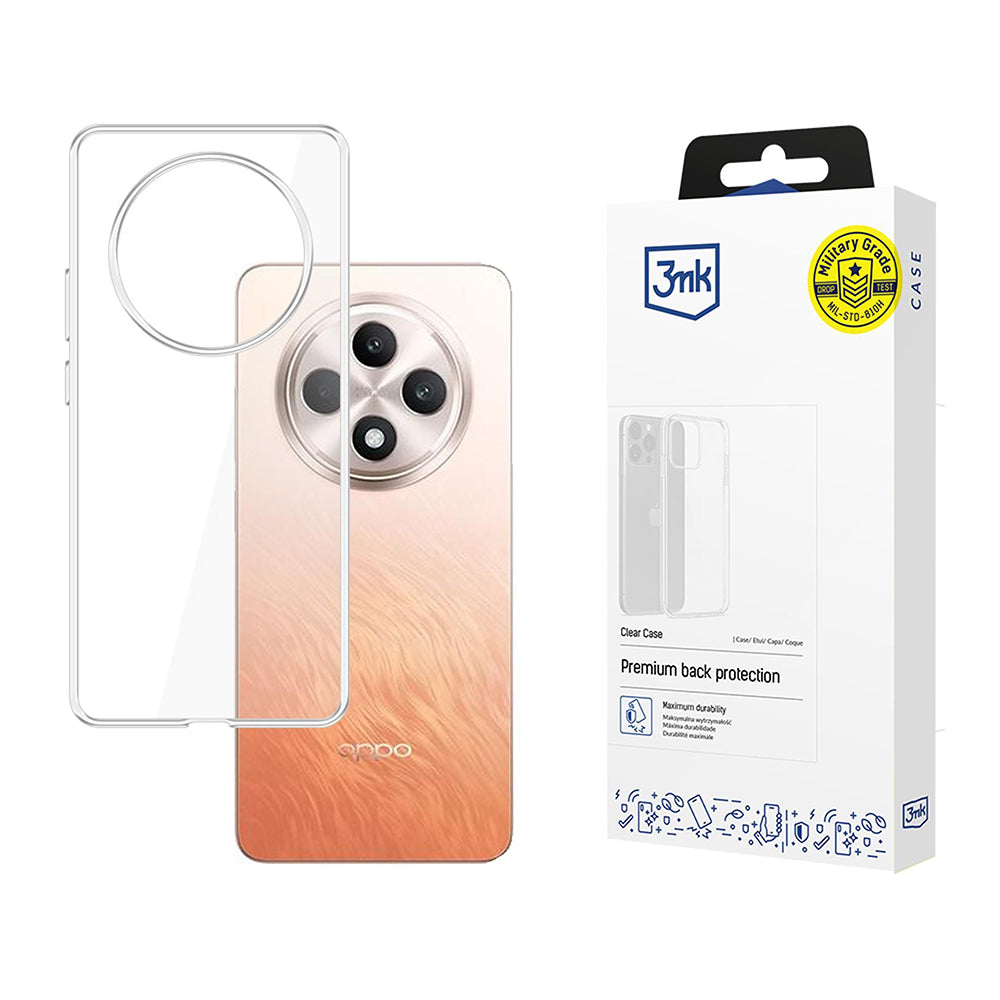 Etui do Oppo Reno12 FS 5G / Reno12 FS 4G / Reno12 F 4G / Reno12 F, 3MK, Przezroczyste, Transparentne