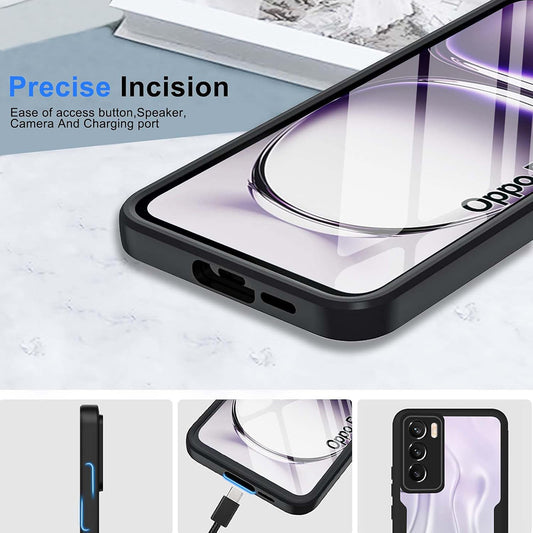 Etui na Oppo Reno12 Pro, Techsuit, ColorVerse 360, czarne