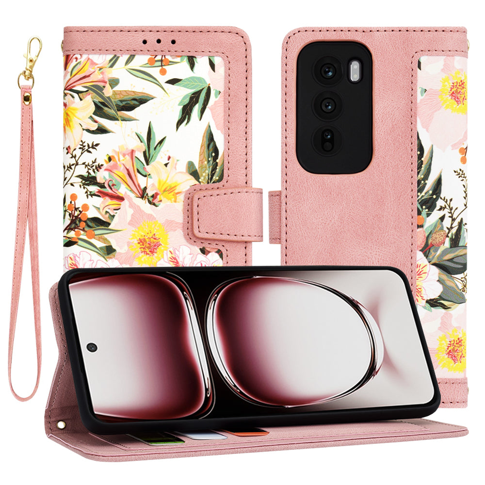 Etui na Oppo Reno12 Pro, Techsuit, FlipCraft, różowe