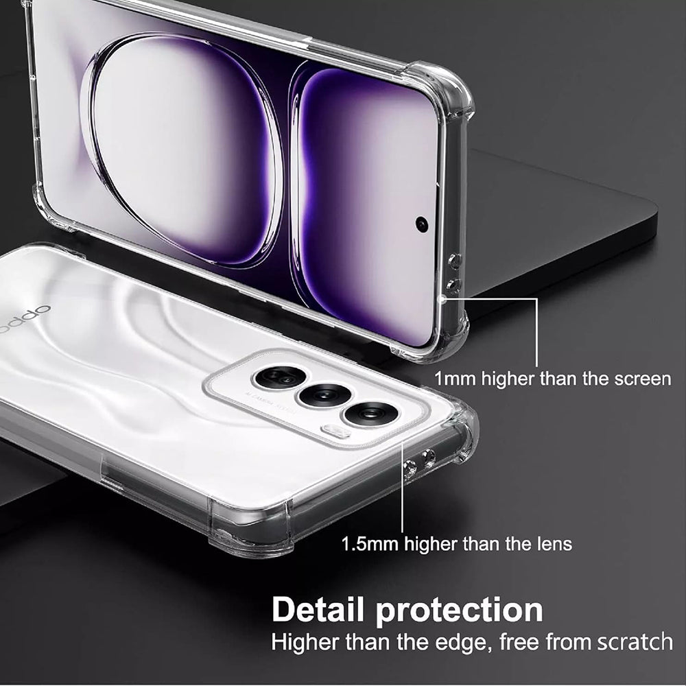 Etui na Oppo Reno12 Pro, Techsuit, Shockproof Clear, Przezroczyste
