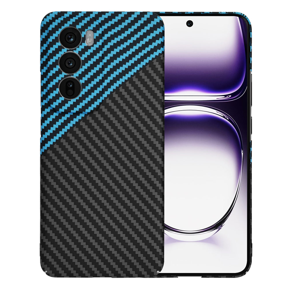 Etui na Oppo Reno12, Techsuit, Carbonite FiberShell, Czarna Bleu