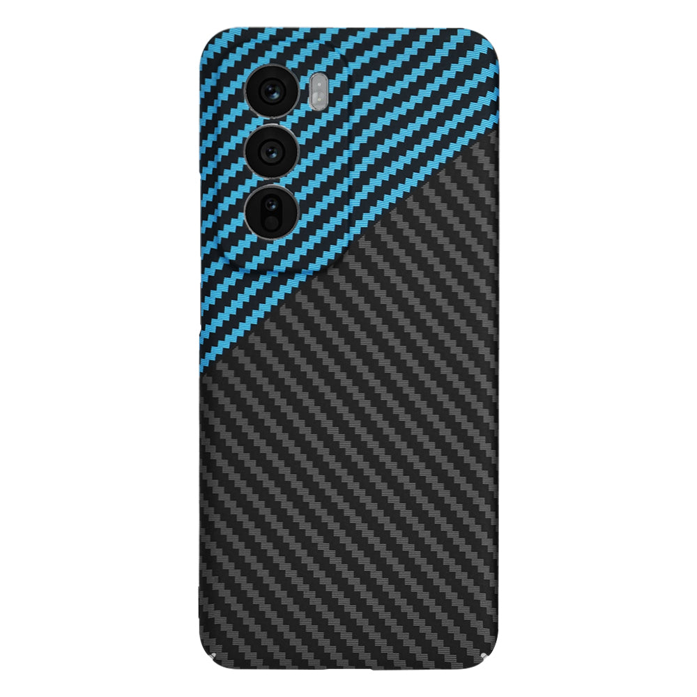Etui na Oppo Reno12, Techsuit, Carbonite FiberShell, Czarna Bleu