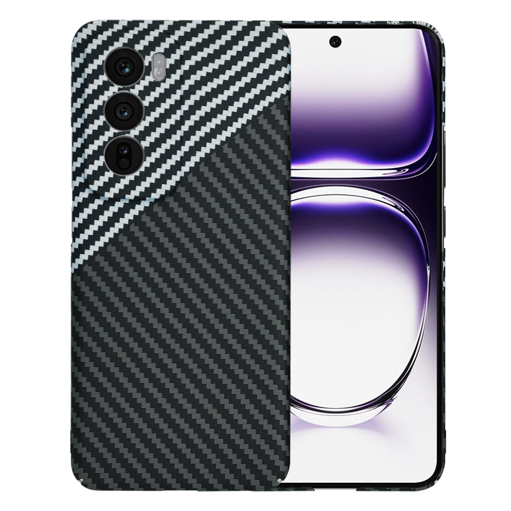 Etui na Oppo Reno12, Techsuit, Carbonite FiberShell, Czarny Szary