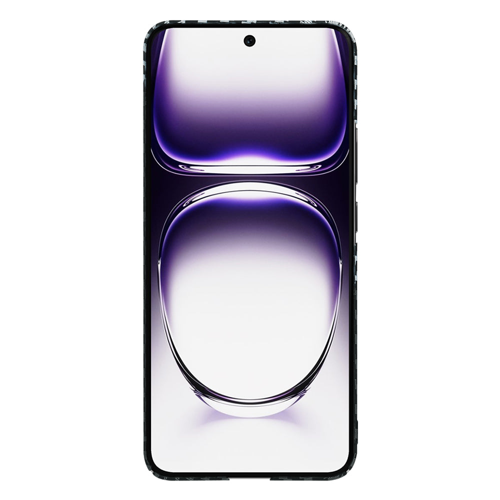Etui na Oppo Reno12, Techsuit, Carbonite FiberShell, Czarny Szary