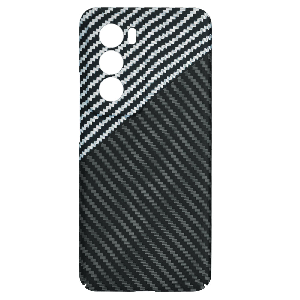Etui na Oppo Reno12, Techsuit, Carbonite FiberShell, Czarny Szary
