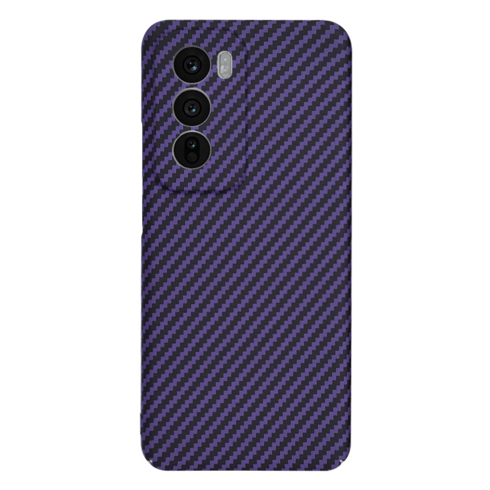 Etui na Oppo Reno12, Techsuit, Carbonite FiberShell, Fioletowy