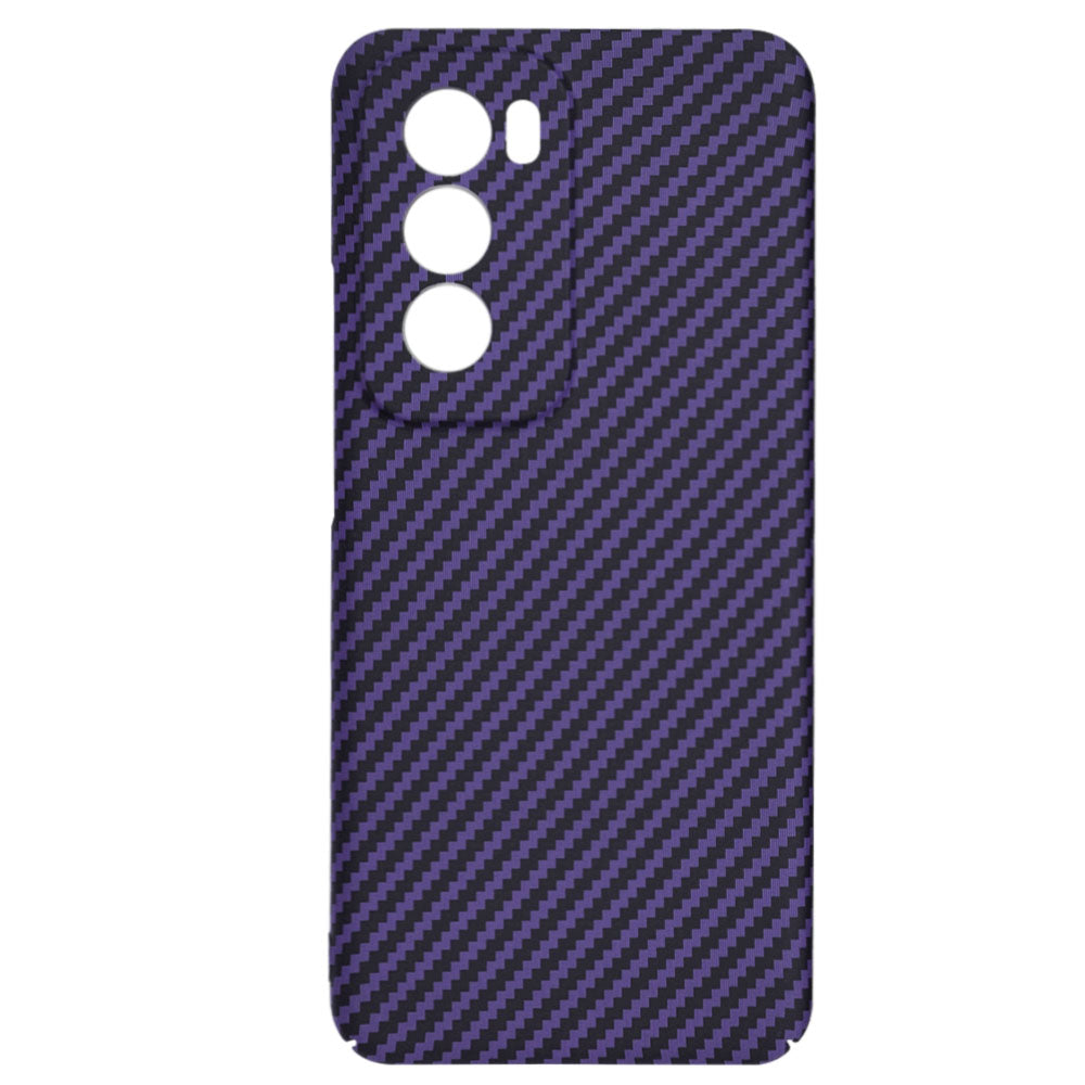 Etui na Oppo Reno12, Techsuit, Carbonite FiberShell, Fioletowy