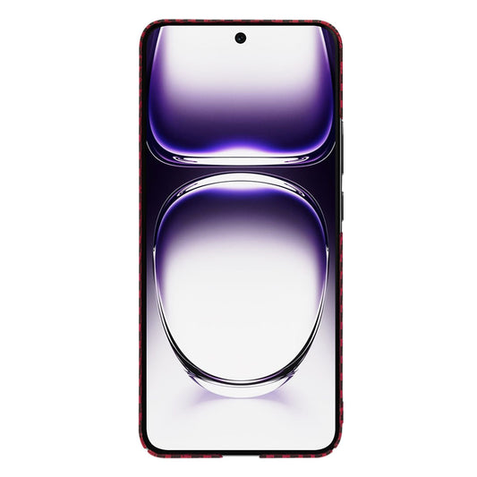 Etui na Oppo Reno12, Techsuit, Carbonite FiberShell, Czerwony