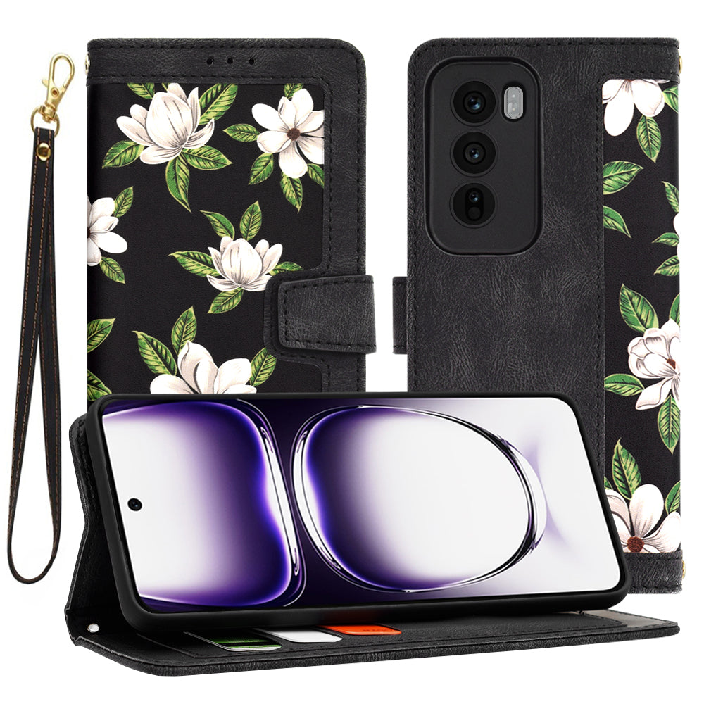 Etui na Oppo Reno12, Techsuit, FlipCraft, czarne