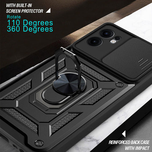 Etui na Oppo Reno13 FS 5G / Reno13 F 4G / Reno13 F, Techsuit, CamShield, czarne