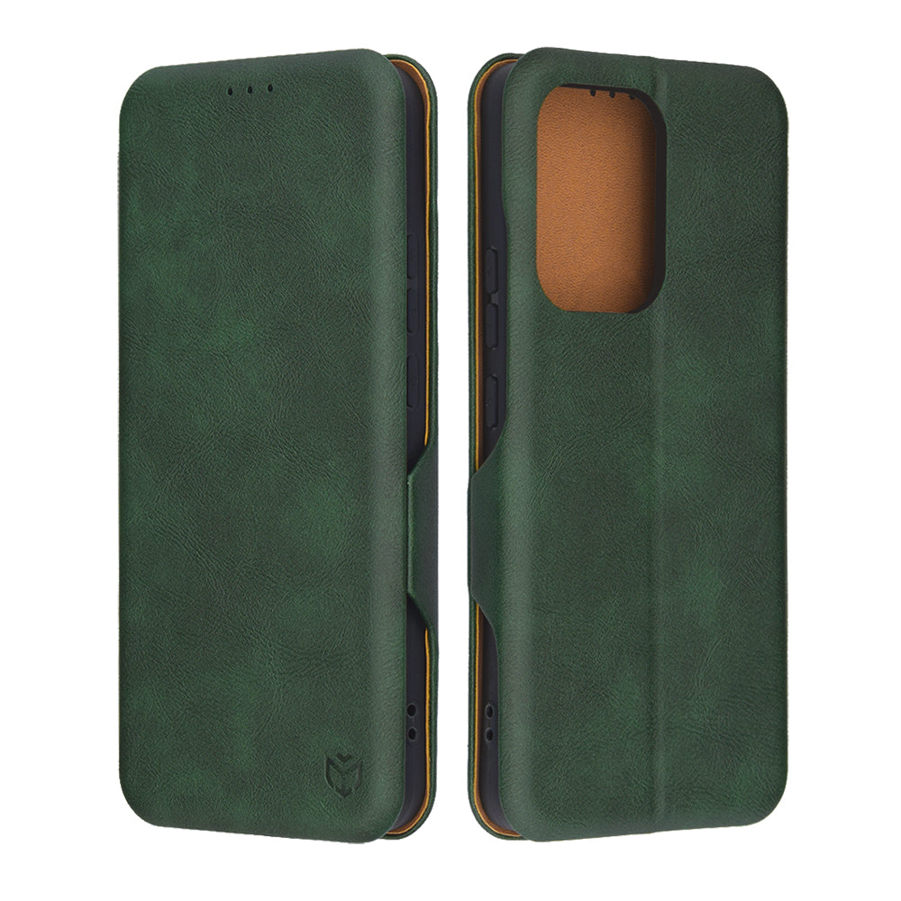 Etui na Oppo Reno13 FS 5G / Reno13 F 4G / Reno13 F, Techsuit, Safe Wallet Plus, Zielony