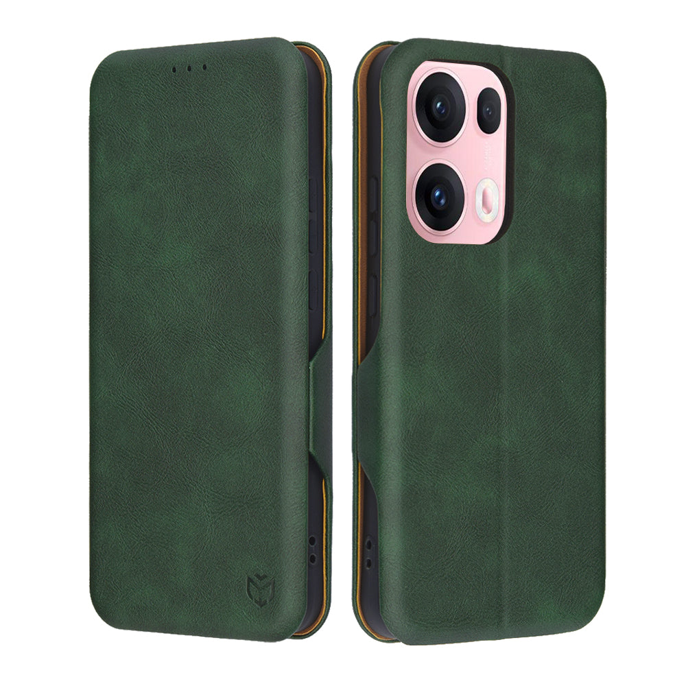 Etui na Oppo Reno13 Pro, Techsuit, Safe Wallet Plus, Zielony