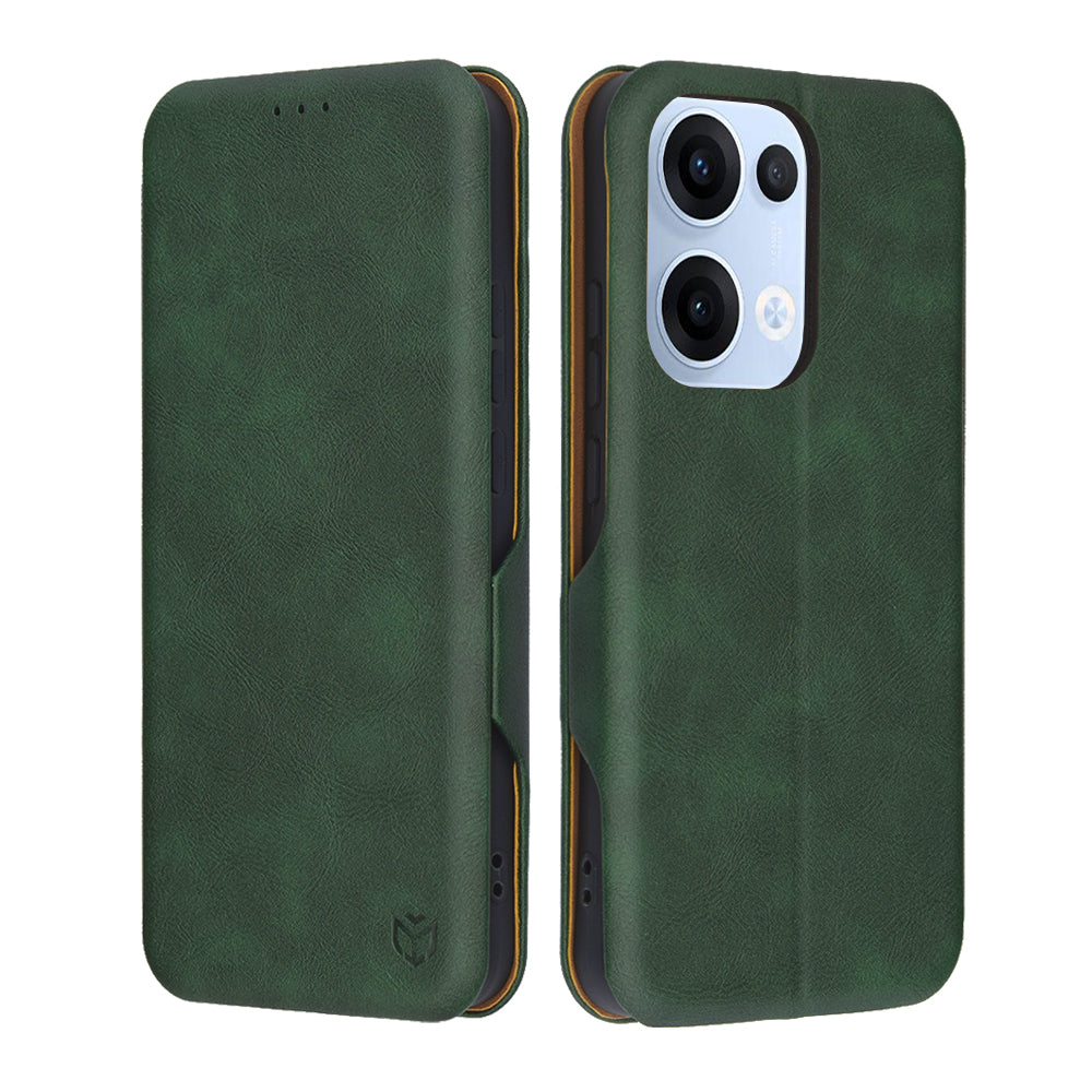 Etui na Oppo Reno13, Techsuit, Safe Wallet Plus, Zielony
