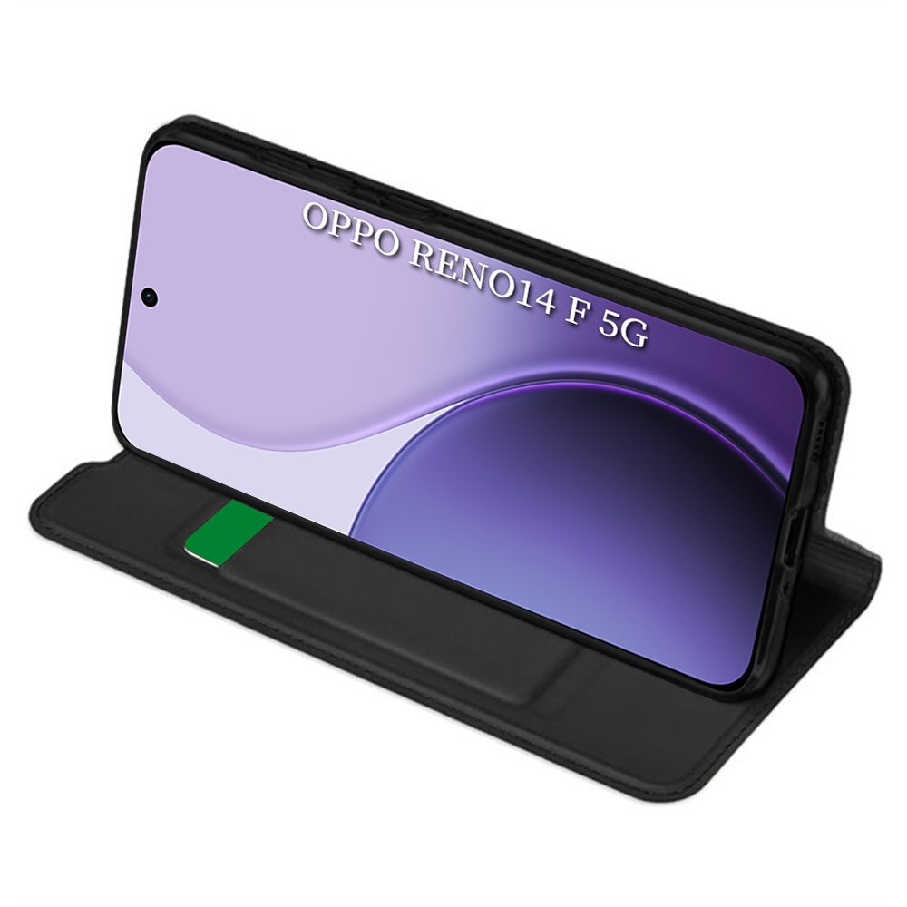 Etui na Oppo Reno14 FS 5G / Reno14 F, Techsuit, Magskin Book, Czarne