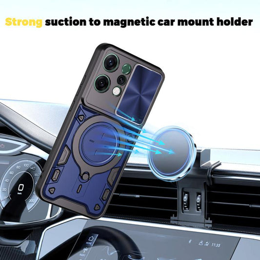 Etui na Oppo Reno14, Techsuit, CamGuard Pro, Niebieskie