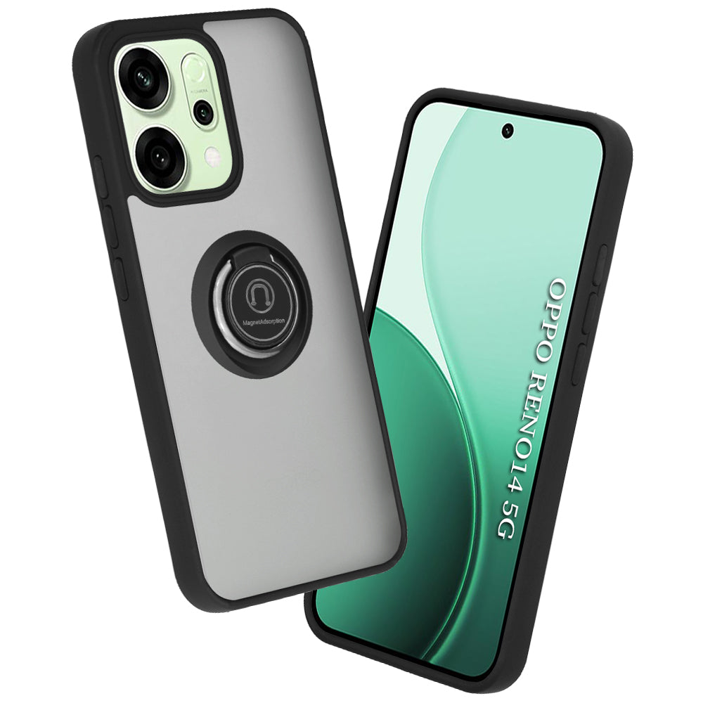 Etui na Oppo Reno14, Techsuit, Glinth, Czarne