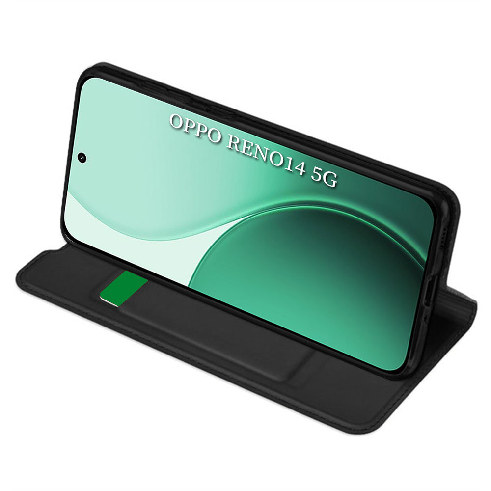 Etui na Oppo Reno14, Techsuit, Magskin Book, Czarne