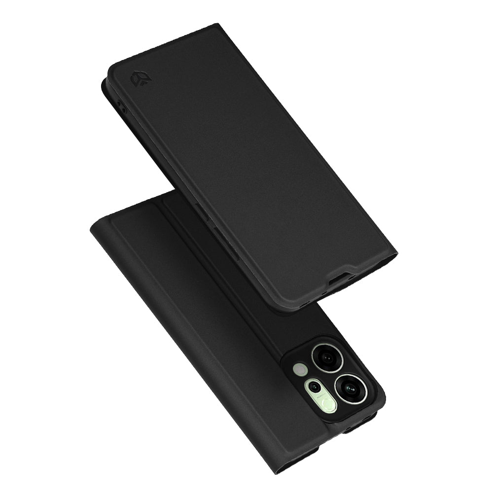 Etui na Oppo Reno14, Techsuit, Magskin Book, Czarne