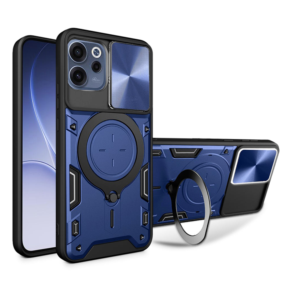 Etui na Oppo Reno15 FS / Reno15 F, Techsuit, CamGuard Pro, Niebieskie