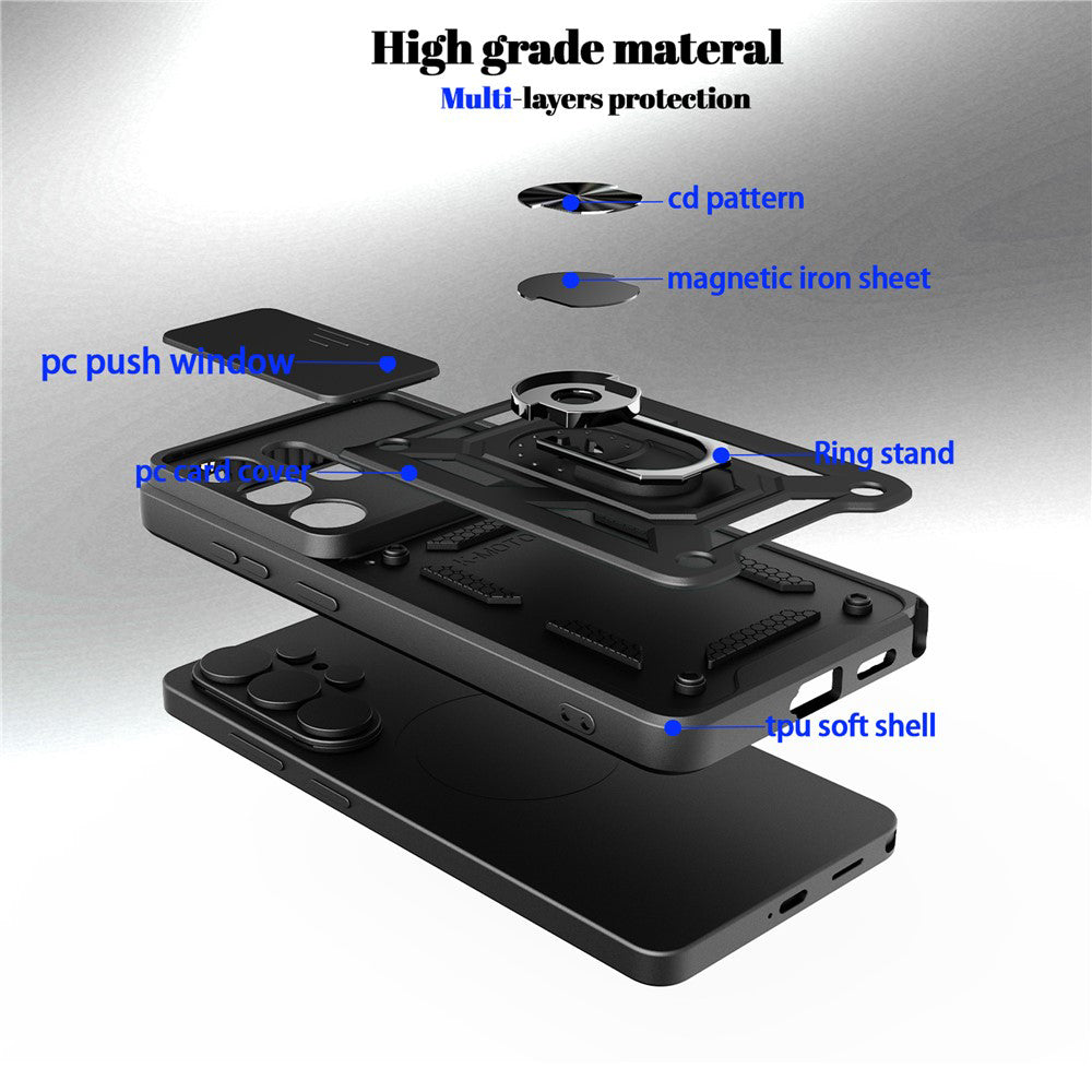 Etui na Oppo Reno15 FS / Reno15 F, Techsuit, CamShield, Czarne