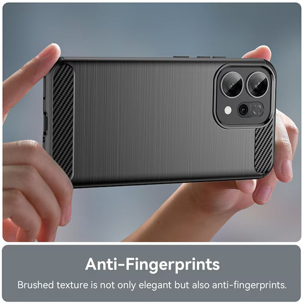 Etui na Oppo Reno15 FS / Reno15 F, Techsuit, Carbon, Czarne