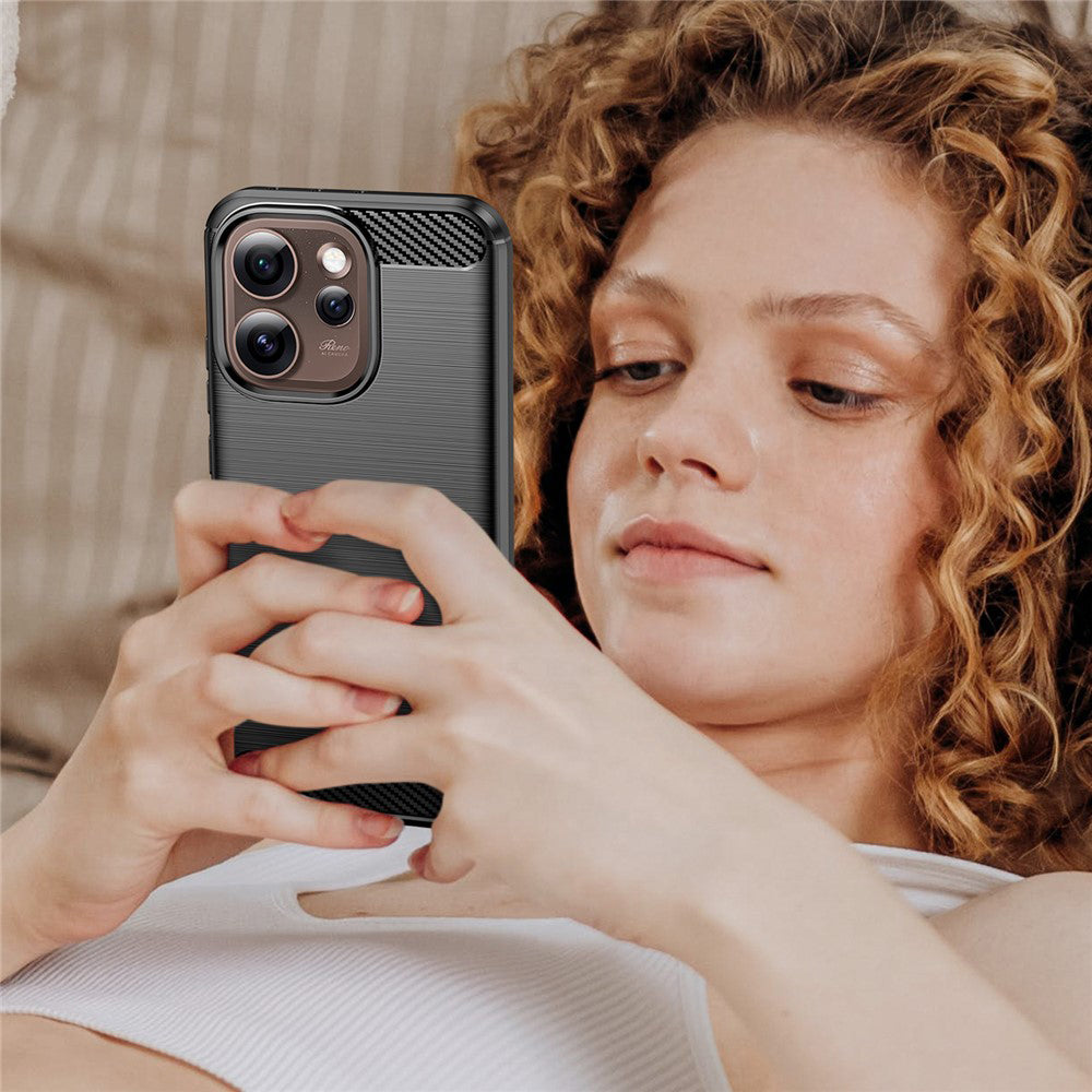 Etui na Oppo Reno15 Pro Max, Techsuit, Carbon, Czarne