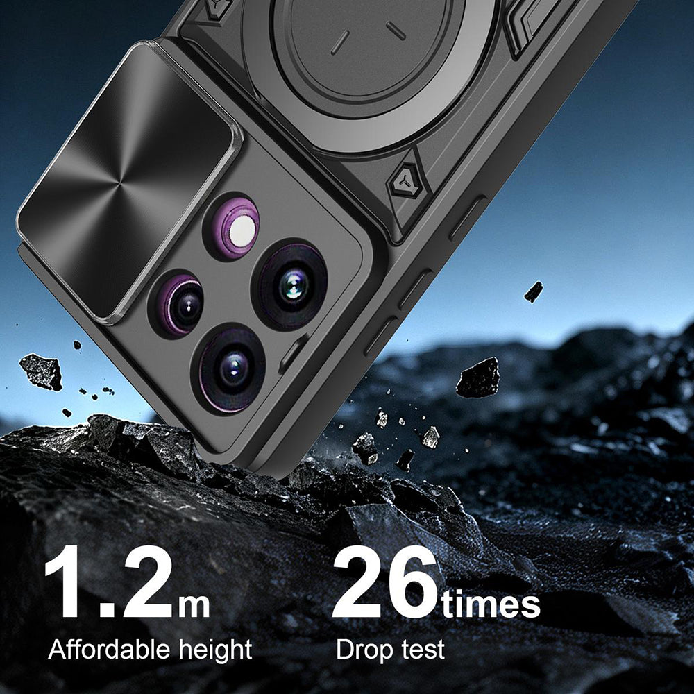 Etui na Oppo Reno16 F / Reno16 FS, Techsuit, CamGuard Pro, Czerwony
