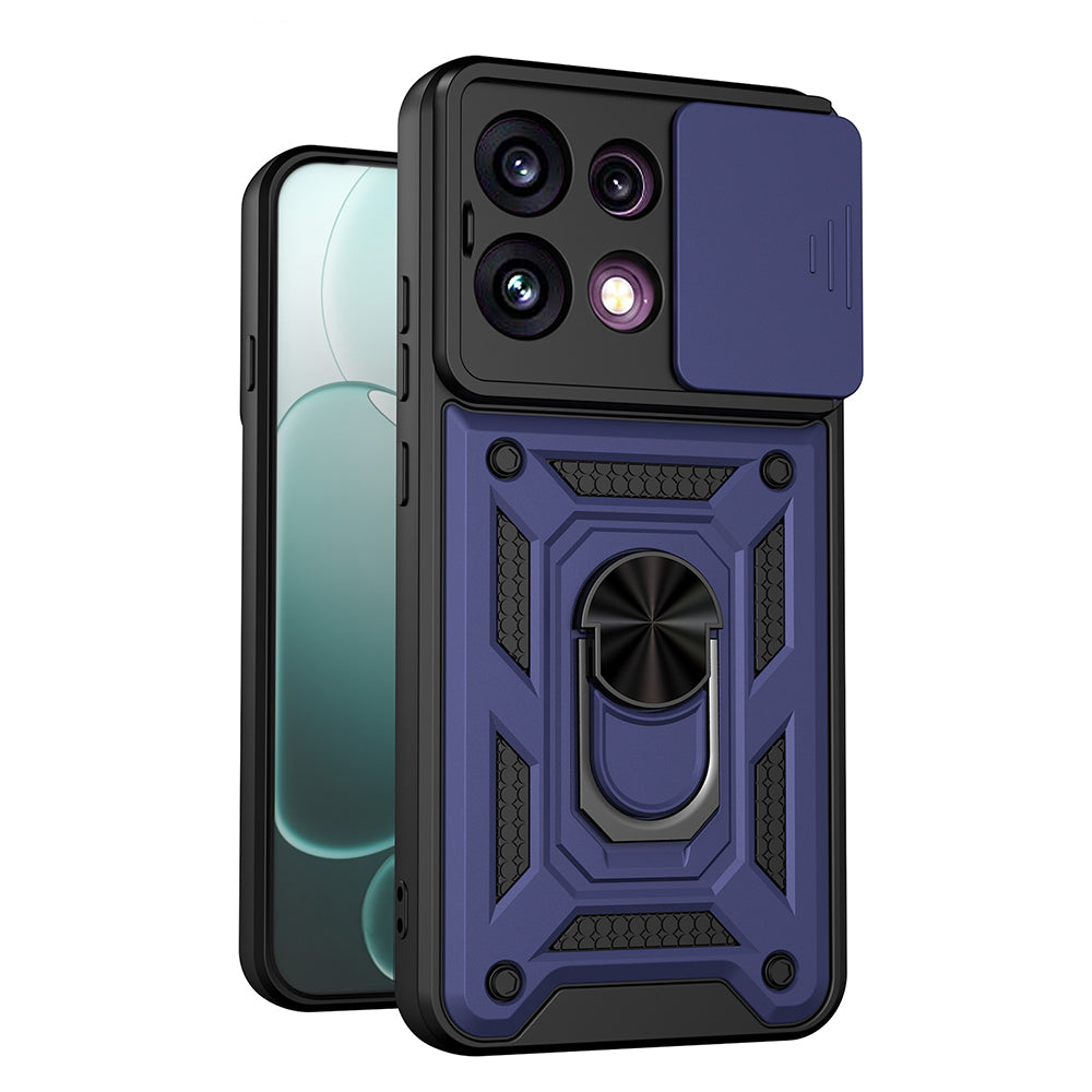 Etui na Oppo Reno16 F / Reno16 FS, Techsuit, CamShield, Niebieskie