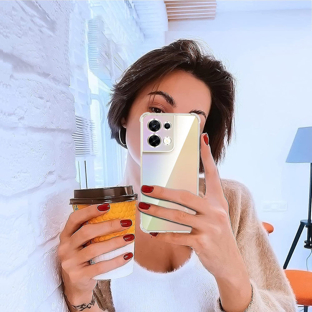 Etui na Oppo Reno8, Techsuit, Shockproof Clear, Przezroczyste