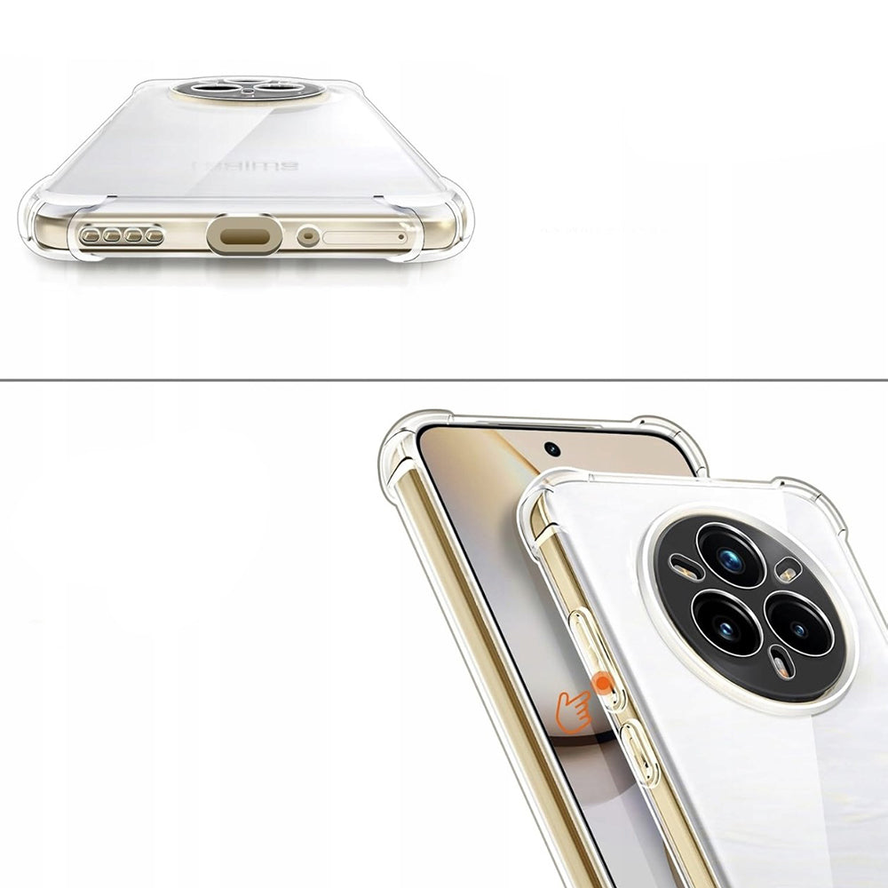 Etui na Realme 14 Pro, Techsuit, odporne na wstrząsy, przezroczyste