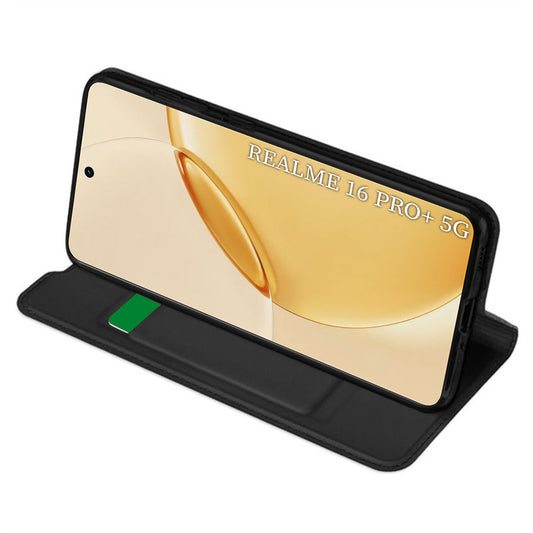 Etui na Realme 16 Pro+, Techsuit, Magskin Book, Czarne