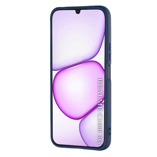 Etui na Realme C100 5G, Techsuit, SoftFlex, Granatowy