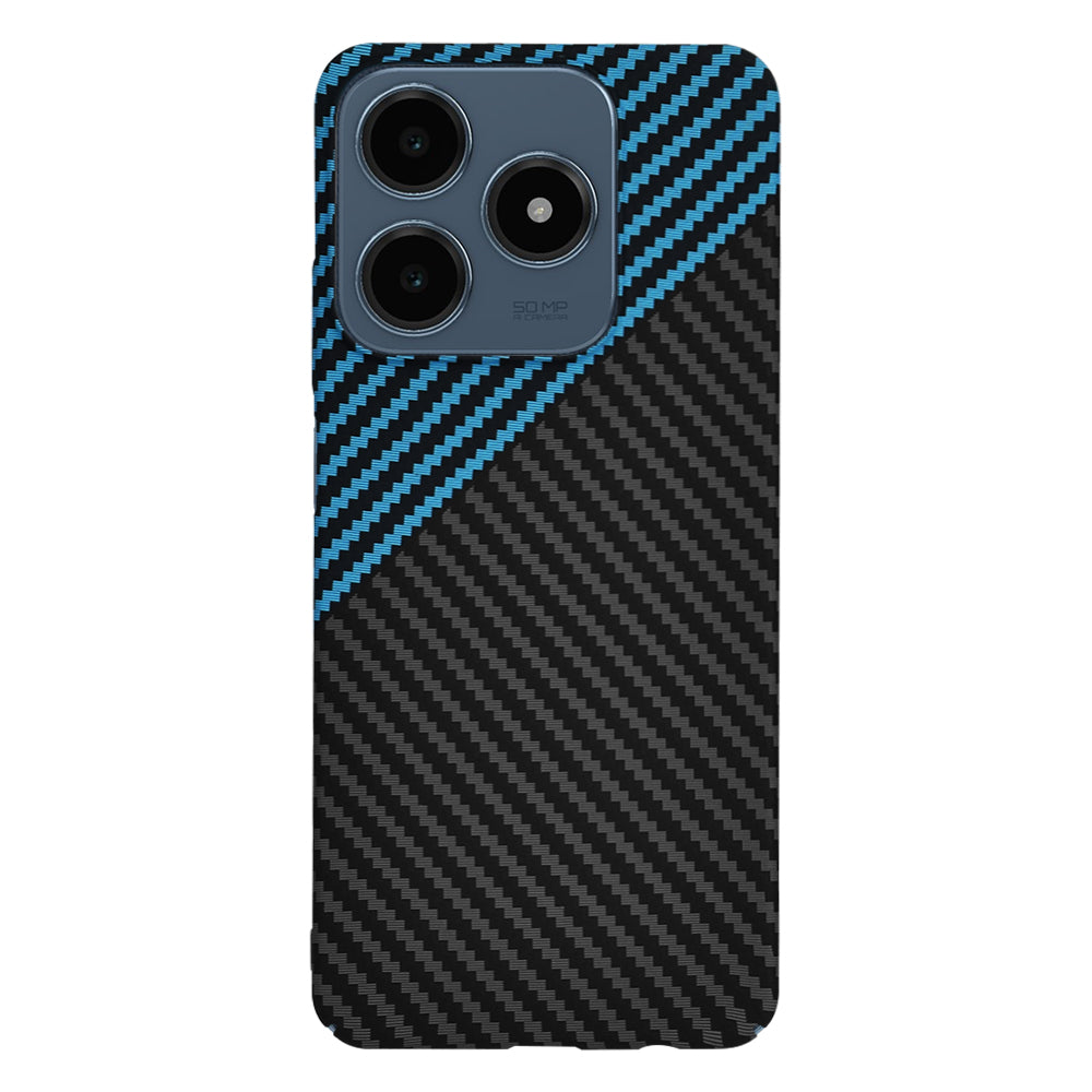 Etui na Realme C63 / C61, Techsuit, Carbonite FiberShell, Czarna Bleu