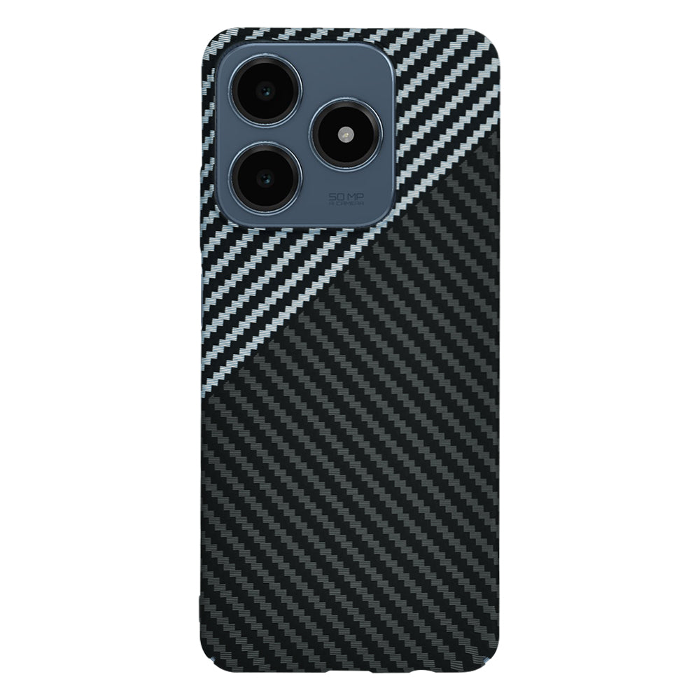 Etui na Realme C63 / C61, Techsuit, Carbonite FiberShell, Czarny Szary