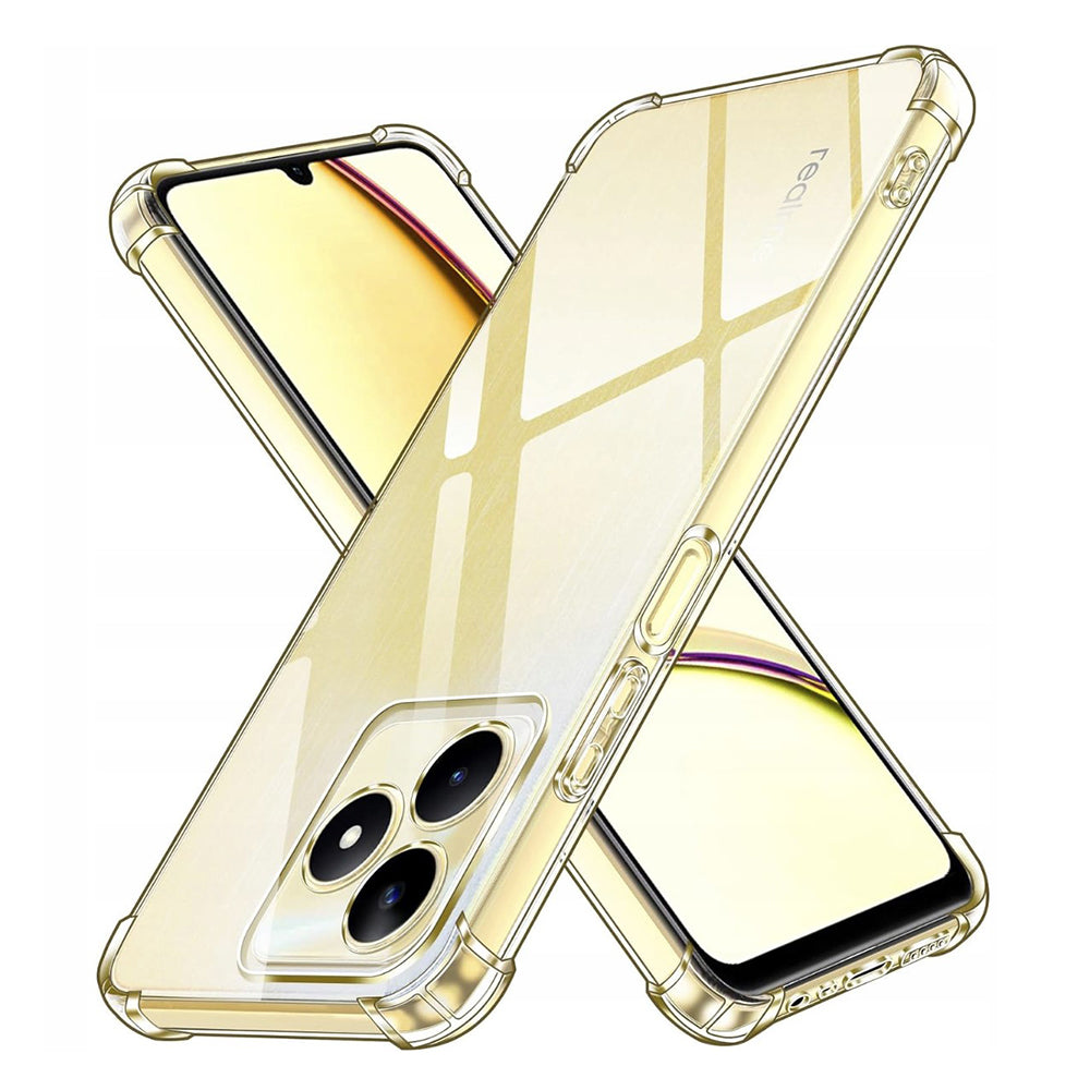 Etui na Realme Note 50 / C51, Techsuit, odporne na wstrząsy, przezroczyste