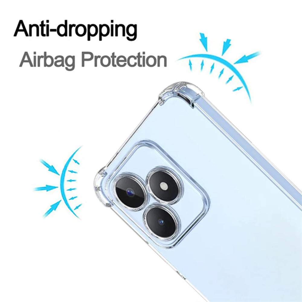 Etui na Realme Note 50 / C51, Techsuit, odporne na wstrząsy, przezroczyste