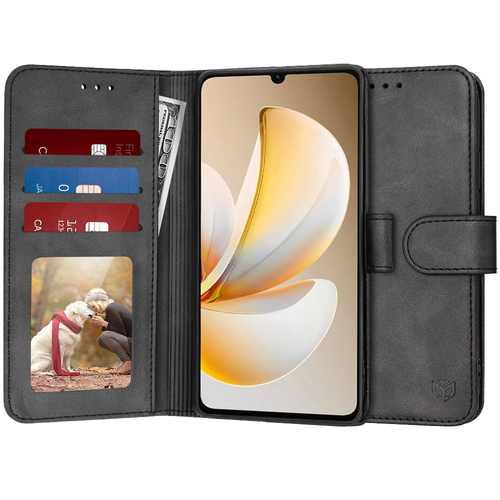 Etui na Realme Note 70T, Techsuit, Diary Book, Czarne