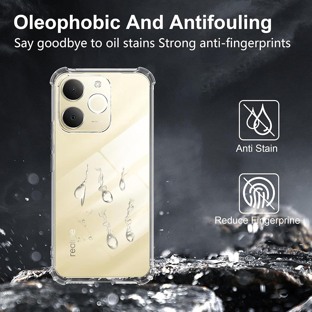 Etui na Realme Note 70T, Techsuit, Shockproof Clear, Przezroczyste