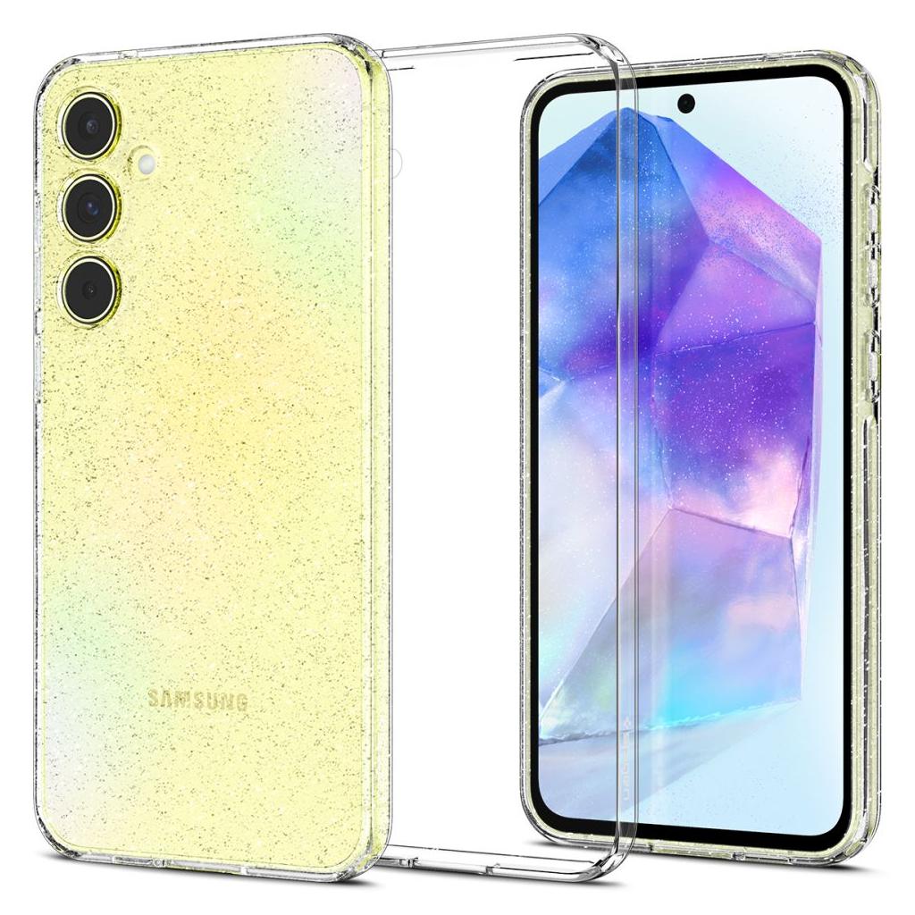 Etui do Samsung Galaxy A55 5G A556, Spigen, Liquid Crystal Glitter, przezroczyste ACS07538