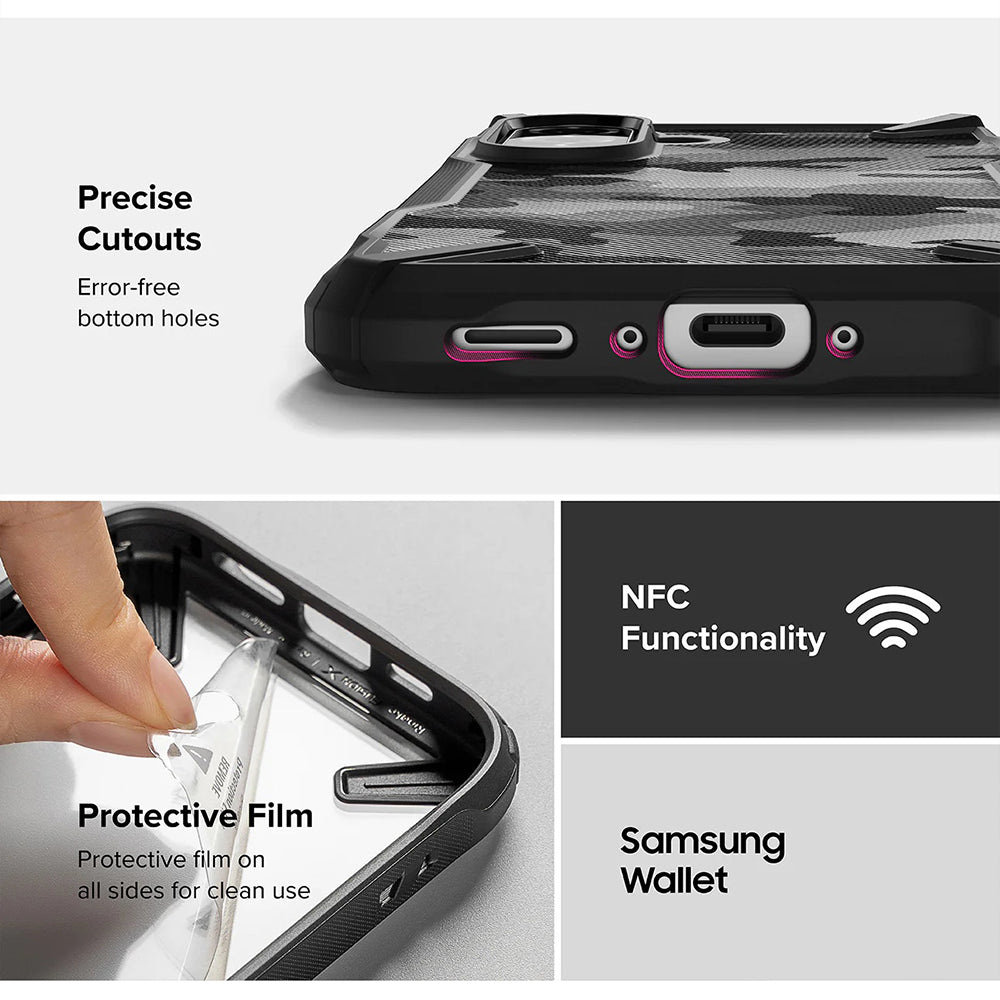 Etui na Samsung Galaxy A56 A566 / A36 A366, Ringke, Fusion X Camo, Czarne