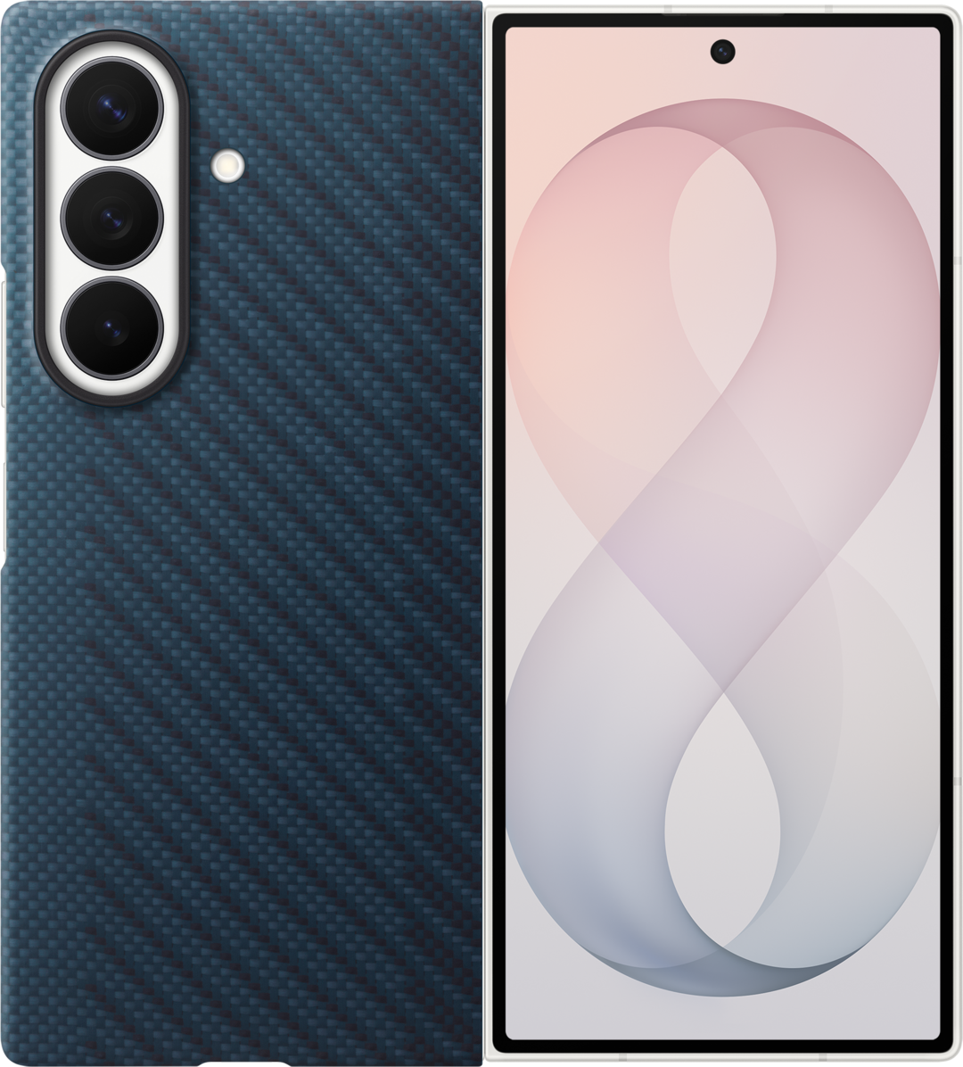 Etui do Samsung Galaxy Z Fold8 Ultra F976, Carbon Magnet Case, Granatowy EF-KF976SNEGWW