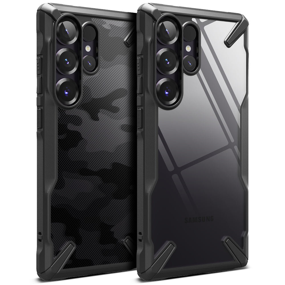 Etui na Samsung Galaxy S25 Ultra S938, Ringke, Fusion X, Czarne
