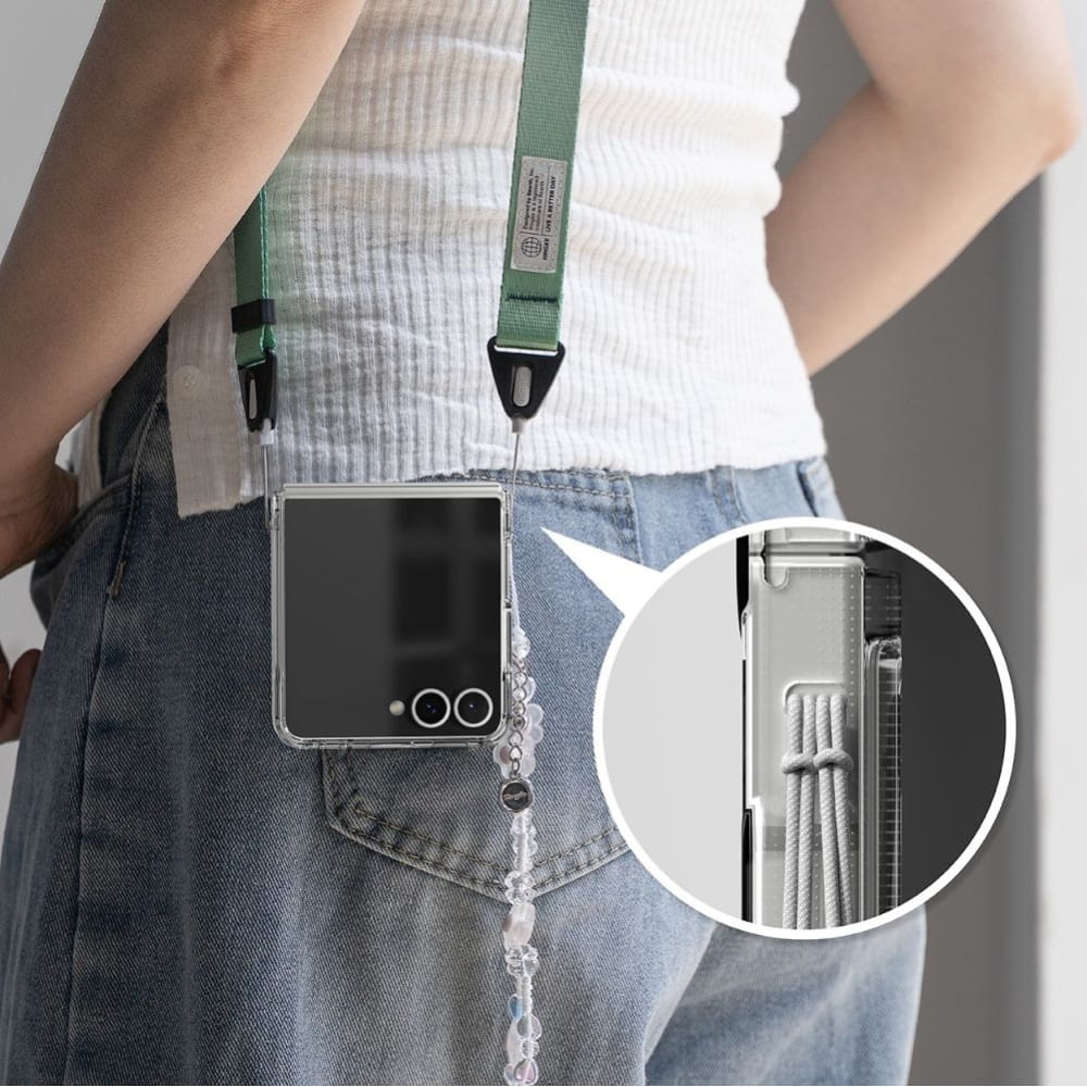 Etui na Samsung Galaxy Z Flip7 F766, Ringke, Fusion, Przezroczyste