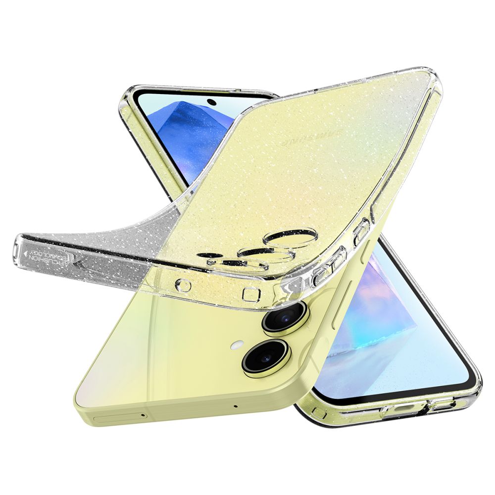 Etui do Samsung Galaxy A55 5G A556, Spigen, Liquid Crystal Glitter, przezroczyste ACS07538