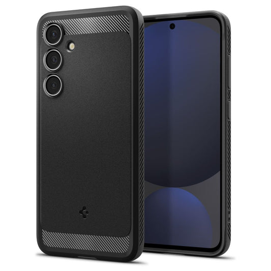 Etui do Samsung Galaxy S24 FE S721, Spigen, Rugged Armour, Czarny ACS08578
